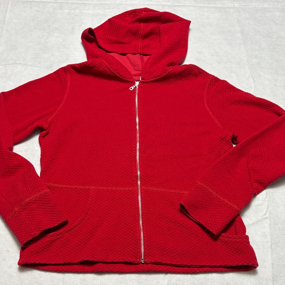 GAP large fitted hoodie Vibrant Red Hooded Jacket zip up
